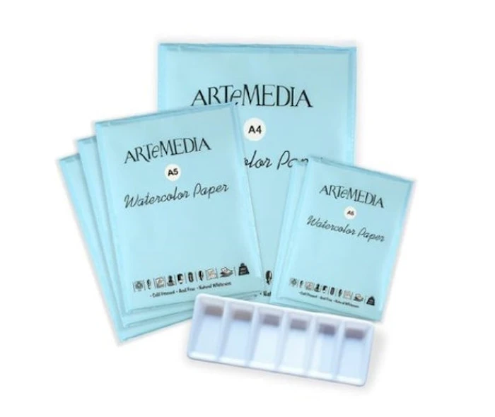 ARTeMEDIA Watercolor Paper Set Translation missing: id.activerecord.decorators.item_part_image/alt