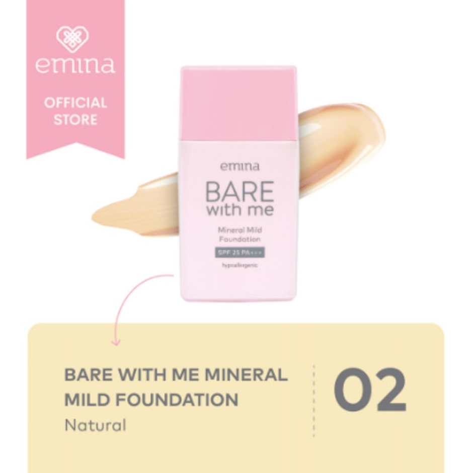 Emina Bare with Me Mineral Mild Foundation Translation missing: id.activerecord.decorators.item_part_image/alt