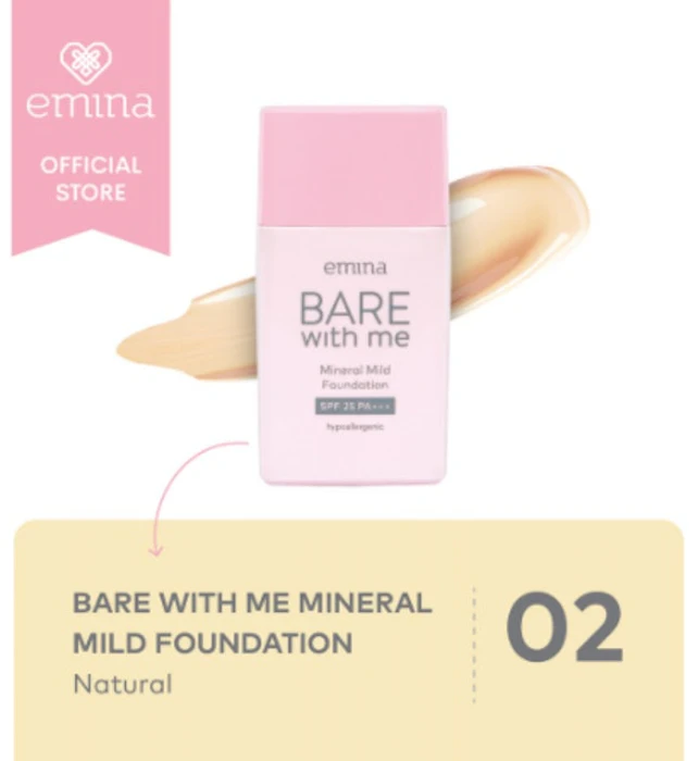 Emina Bare with Me Mineral Mild Foundation Translation missing: id.activerecord.decorators.item_part_image/alt