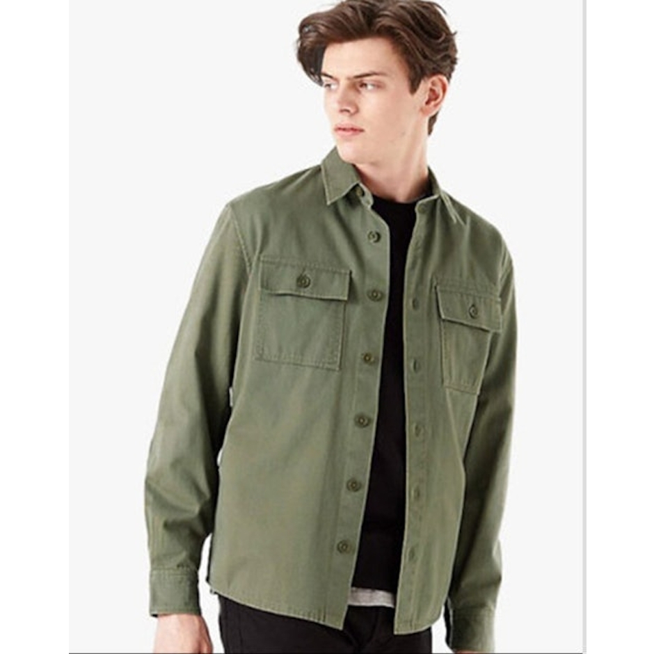 MARKS & SPENCER Pure Cotton Twill Overshirt Translation missing: id.activerecord.decorators.item_part_image/alt