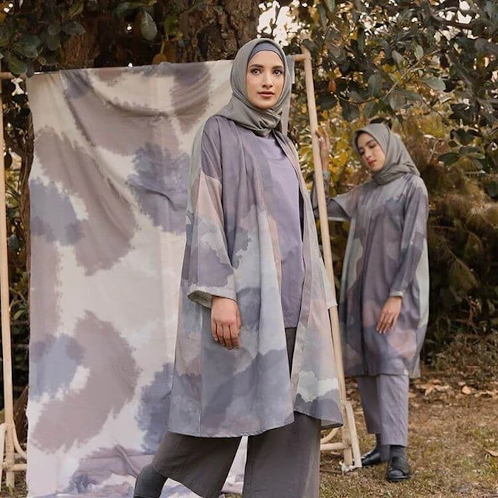 Maima Indonesia Splatter Outer Mocca Grey Translation missing: id.activerecord.decorators.item_part_image/alt