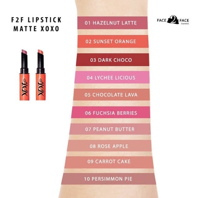 FACE 2 FACE  Lipstick Matte Xoxo Rose Apple 08 Translation missing: id.activerecord.decorators.item_part_image/alt