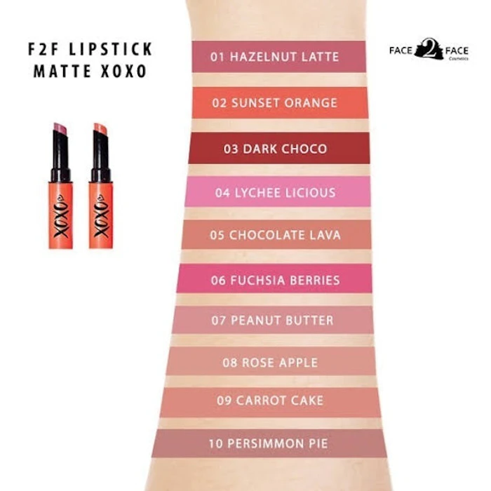 FACE 2 FACE Lipstick Matte Xoxo Rose Apple 08 Translation missing: id.activerecord.decorators.item_part_image/alt