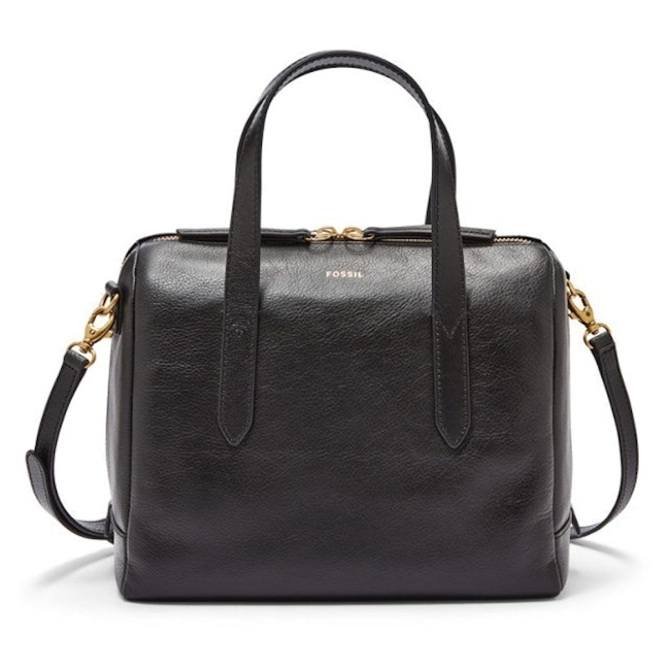 Fossil Sydney Satchel - Black Translation missing: id.activerecord.decorators.item_part_image/alt