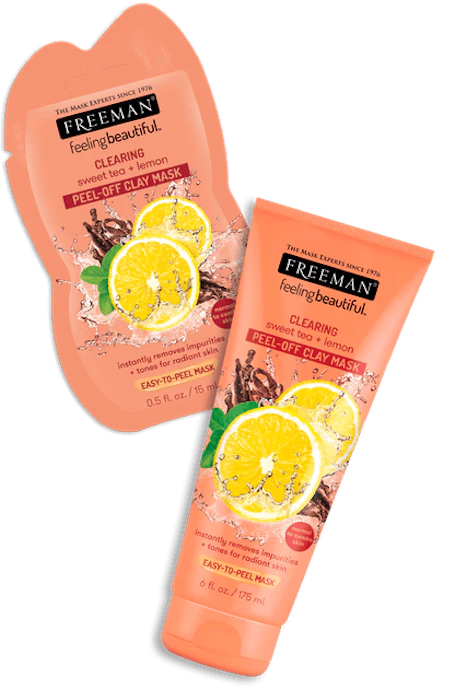 Freeman Beauty Freeman Feeling Beautiful Clearing Sweet Tea + Lemon Peel-Off Clay Mask Translation missing: id.activerecord.decorators.item_part_image/alt