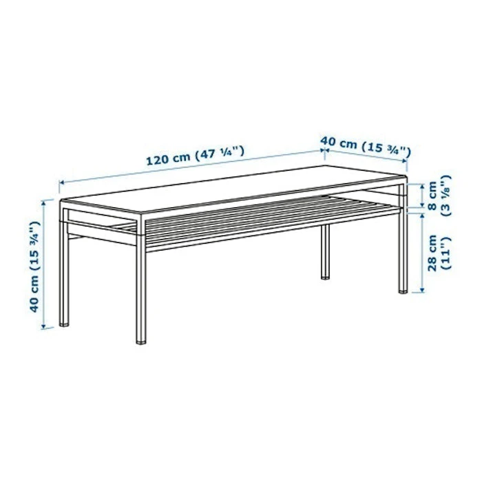 IKEA NYBODA Coffee Table w Reversible TableTop Translation missing: id.activerecord.decorators.item_part_image/alt