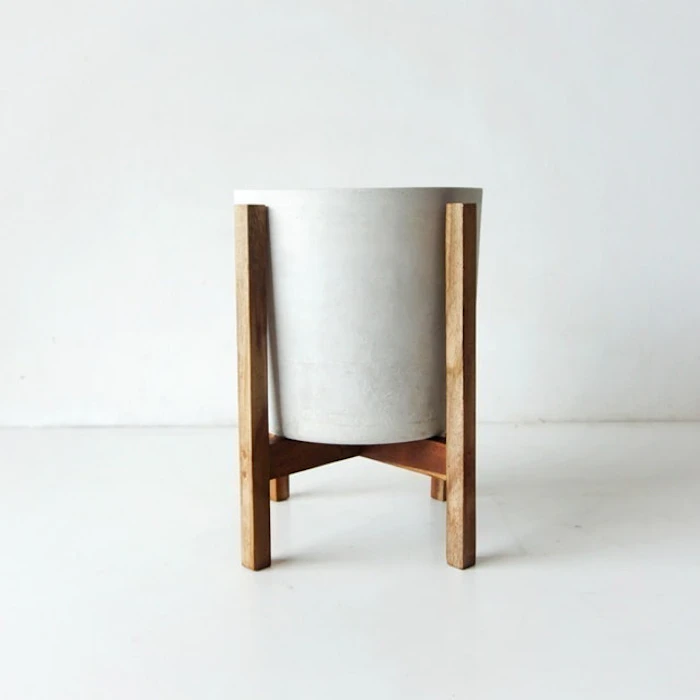 KINIBOTANICA Concrete Pot 28 + JATI Standing Planter Translation missing: id.activerecord.decorators.item_part_image/alt