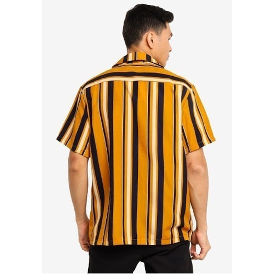 ZALORA BASICS Basic Printed Revere Collar Shirt Translation missing: id.activerecord.decorators.item_part_image/alt