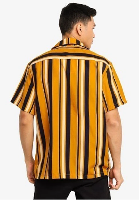 ZALORA BASICS Basic Printed Revere Collar Shirt Translation missing: id.activerecord.decorators.item_part_image/alt