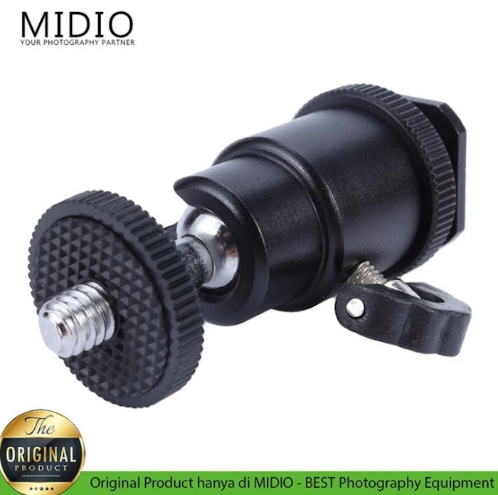 Midio Mini Ball Head S2 Camera with Hot Shoe 1/4 Translation missing: id.activerecord.decorators.item_part_image/alt