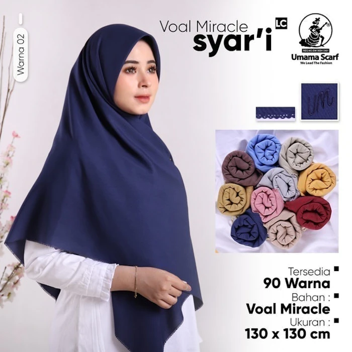 Umama Scarf Voal Miracle Plain Syar'i Translation missing: id.activerecord.decorators.item_part_image/alt