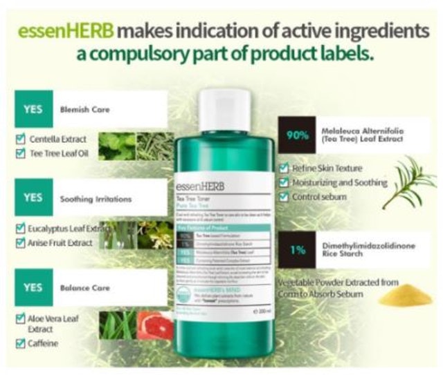 essenHERB Tea Tree Toner  Translation missing: id.activerecord.decorators.item_part_image/alt