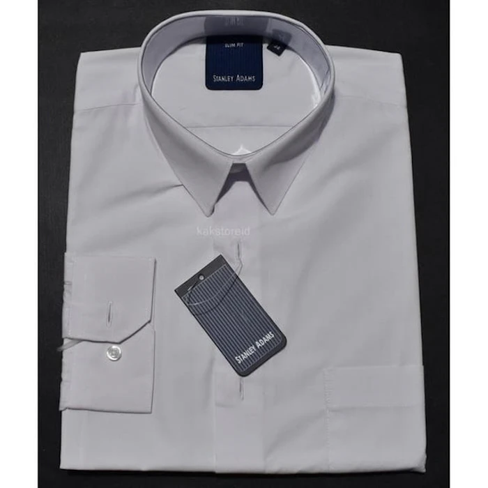Stanley Adams White Men's Formal Long Sleeve Shirt Translation missing: id.activerecord.decorators.item_part_image/alt