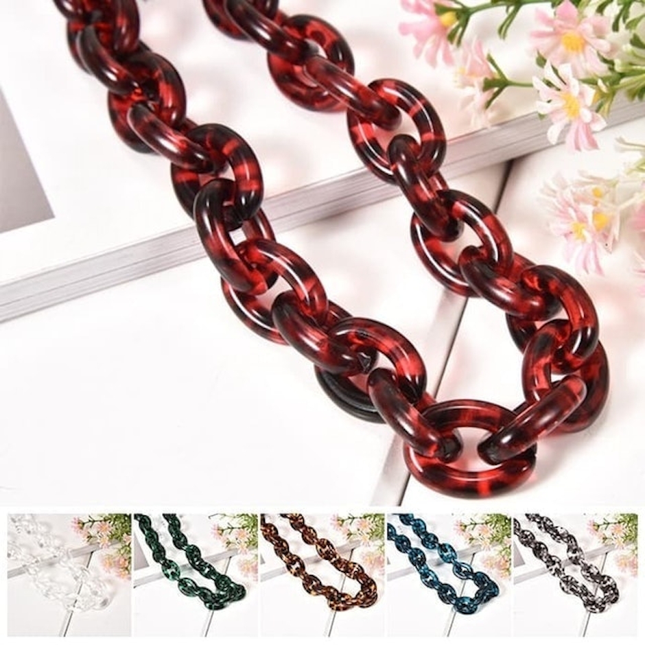 Acrylic Chain Strap Bag Translation missing: id.activerecord.decorators.item_part_image/alt