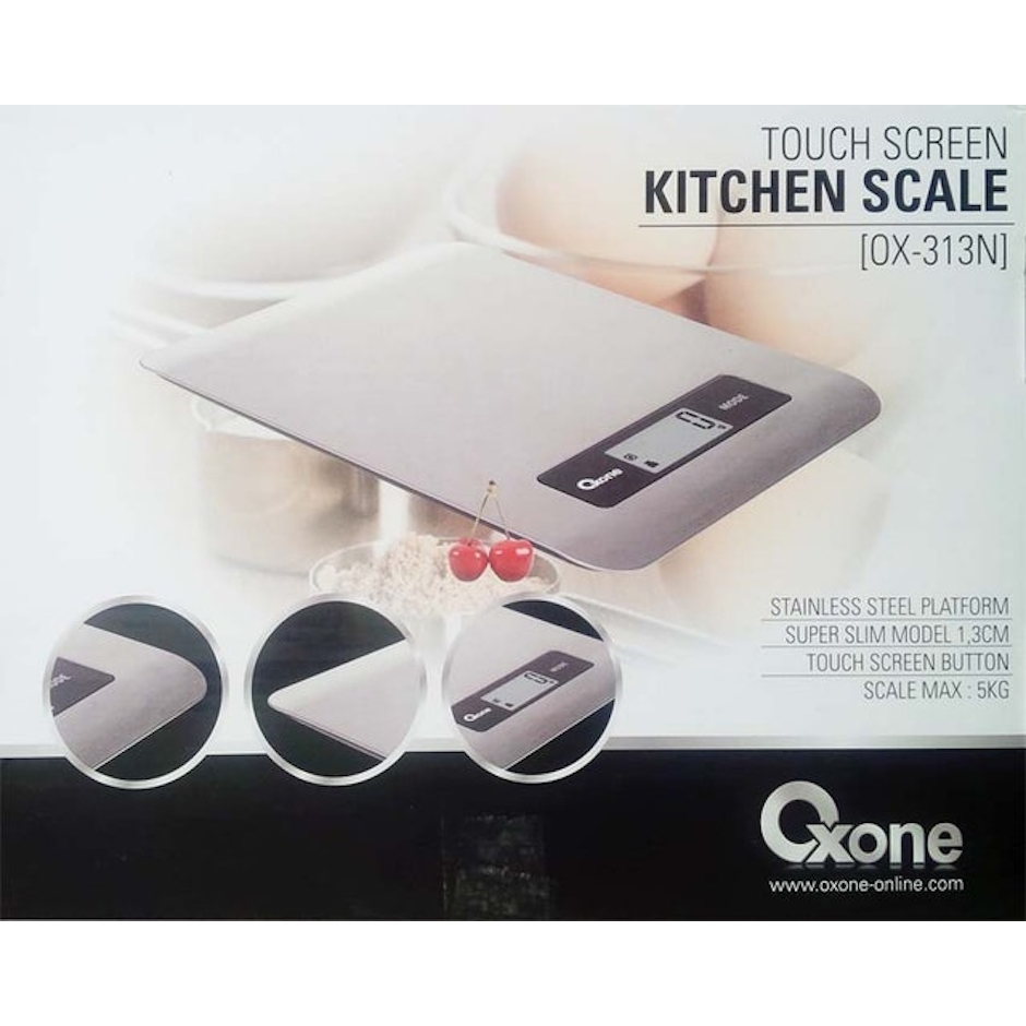 Oxone Touch Screen Kitchen Scale Stainless 5kg Translation missing: id.activerecord.decorators.item_part_image/alt