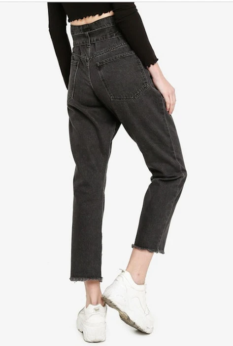 FOREVER 21 Belted High Rise Jeans Translation missing: id.activerecord.decorators.item_part_image/alt