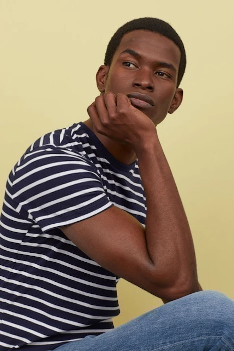 H&M Patterned T-shirt Muscle Fit Translation missing: id.activerecord.decorators.item_part_image/alt