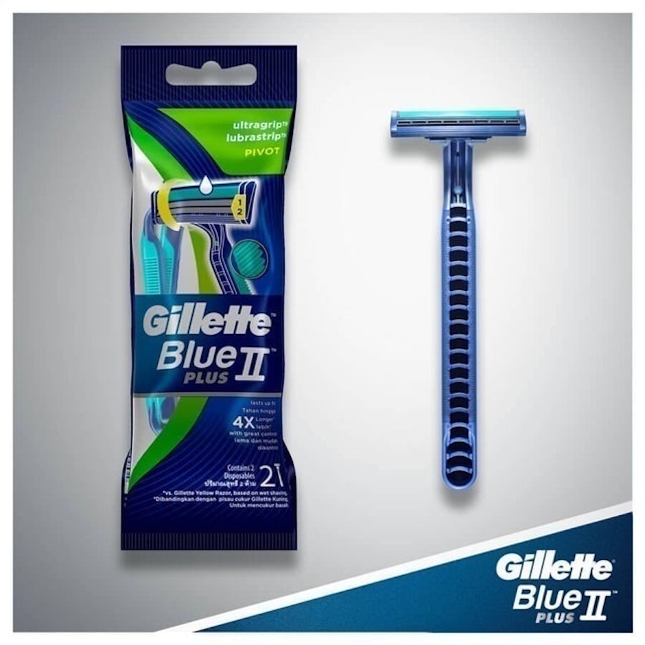 Gillette Blue II Plus Men's Disposable Razor Translation missing: id.activerecord.decorators.item_part_image/alt