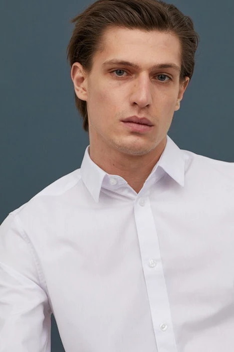 H&M Easy-iron Shirt Slim Fit Translation missing: id.activerecord.decorators.item_part_image/alt