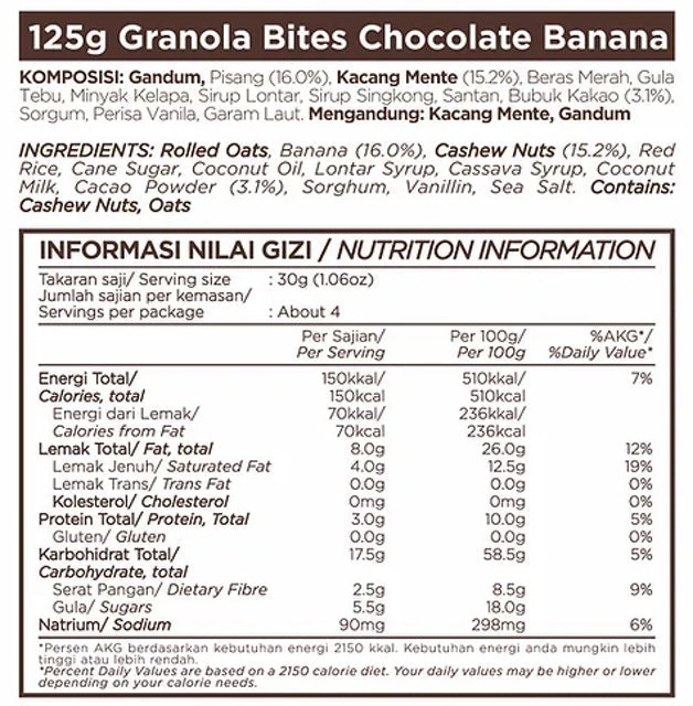East Bali Cashews  Chocolate Banana Granola Bites Translation missing: id.activerecord.decorators.item_part_image/alt