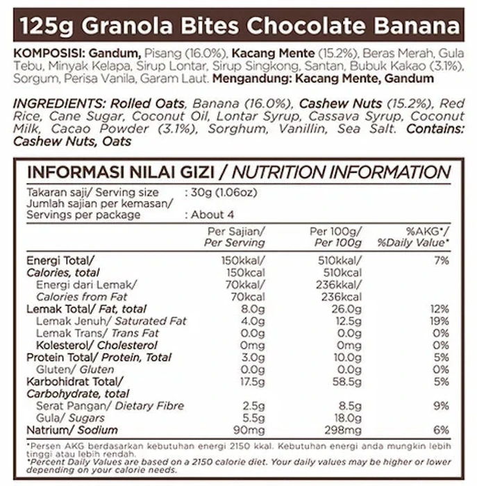 East Bali Cashews Chocolate Banana Granola Bites Translation missing: id.activerecord.decorators.item_part_image/alt