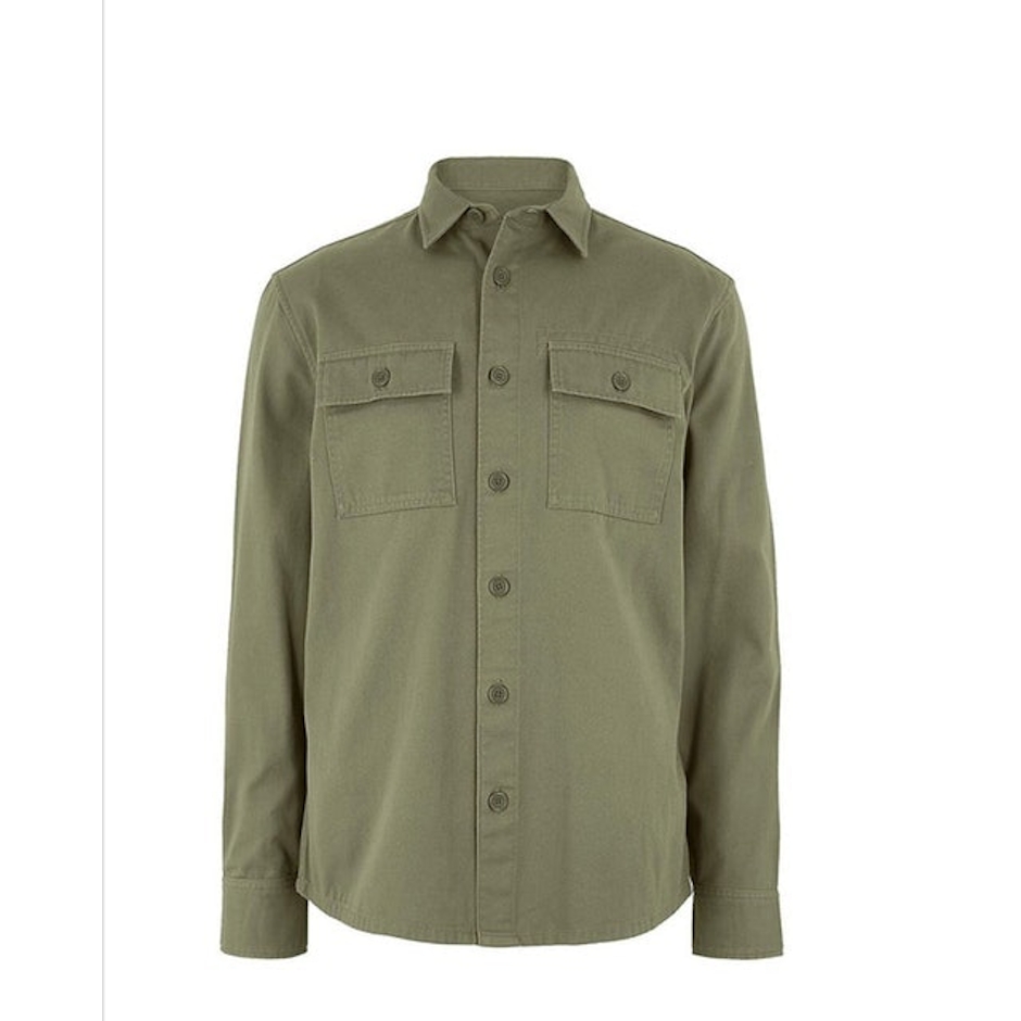 MARKS & SPENCER Pure Cotton Twill Overshirt Translation missing: id.activerecord.decorators.item_part_image/alt