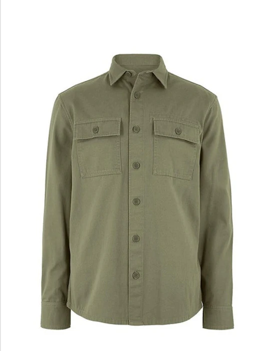 MARKS & SPENCER Pure Cotton Twill Overshirt Translation missing: id.activerecord.decorators.item_part_image/alt