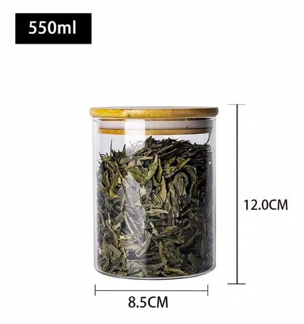 Glass Jar Bamboo Lid Translation missing: id.activerecord.decorators.item_part_image/alt