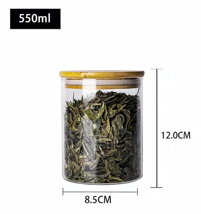 Glass Jar Bamboo Lid Translation missing: id.activerecord.decorators.item_part_image/alt