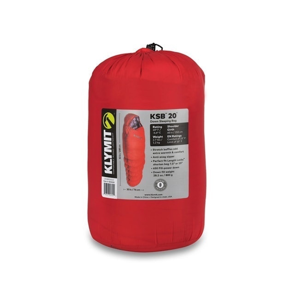 Klymit KSB 20 Down Sleeping Bag Translation missing: id.activerecord.decorators.item_part_image/alt