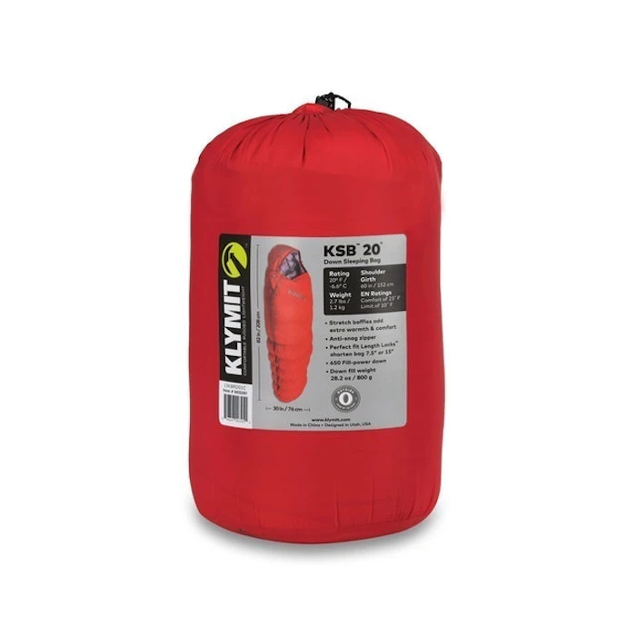 Klymit KSB 20 Down Sleeping Bag Translation missing: id.activerecord.decorators.item_part_image/alt