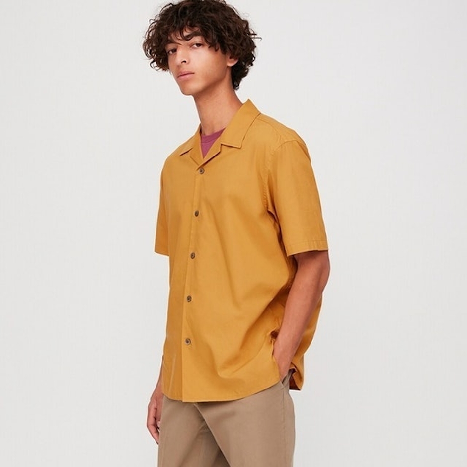 UNIQLO Kemeja Katun Modal Kerah Terbuka PDK Translation missing: id.activerecord.decorators.item_part_image/alt