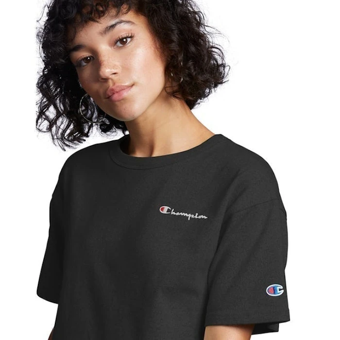 Hanesbrands Champion Heritage Cropped Tee, Embroidered Logo Translation missing: id.activerecord.decorators.item_part_image/alt