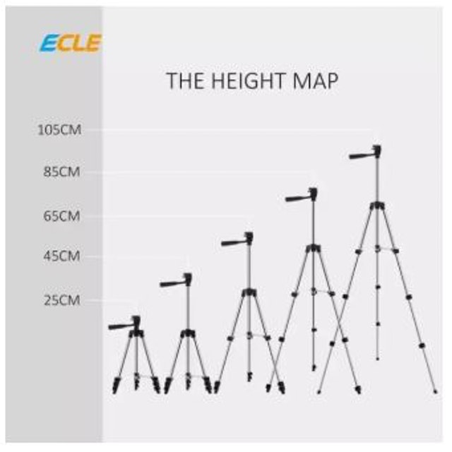 ECLE Tripod HP Camera Extendable Portable Stand + Phone Holder Translation missing: id.activerecord.decorators.item_part_image/alt