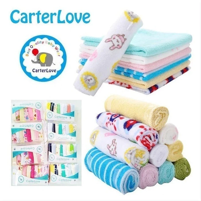 CarterLove 8 Pack Washcloths Translation missing: id.activerecord.decorators.item_part_image/alt