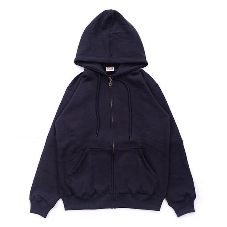 Merch It All Navy Blue Zip-up Basic Hoody Translation missing: id.activerecord.decorators.item_part_image/alt