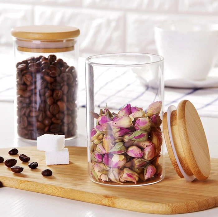 Glass Jar Bamboo Lid Translation missing: id.activerecord.decorators.item_part_image/alt