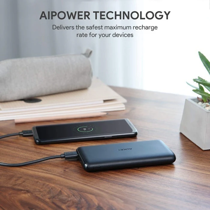 Aukey PB-XN10 Powerbank 10000 mAh USB C & Ai Power Translation missing: id.activerecord.decorators.item_part_image/alt