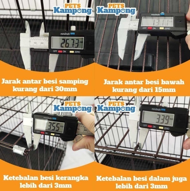 Opo CAT Kandang Kucing Anjing Lipat Ukuran Besar Tingkat Pintu Baru Translation missing: id.activerecord.decorators.item_part_image/alt