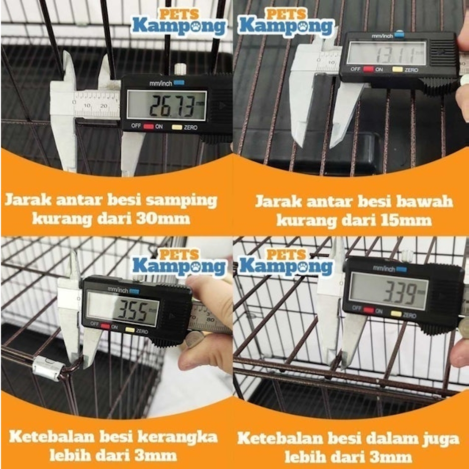 Opo CAT Kandang Kucing Anjing Lipat Ukuran Besar Tingkat Pintu Baru Translation missing: id.activerecord.decorators.item_part_image/alt