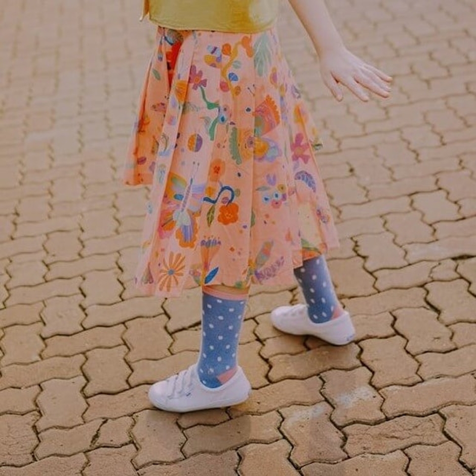 Smitten by Pattern Asymmetrical Skirt Insectroops Peach Translation missing: id.activerecord.decorators.item_part_image/alt