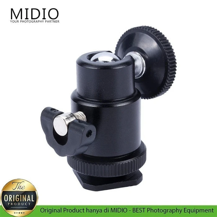 Midio Mini Ball Head S2 Camera with Hot Shoe 1/4 Translation missing: id.activerecord.decorators.item_part_image/alt
