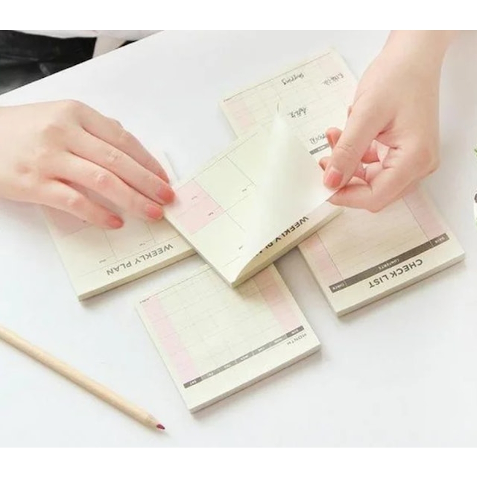 Weekly Monthly Check List Work Plan Square Paper Notebook Translation missing: id.activerecord.decorators.item_part_image/alt