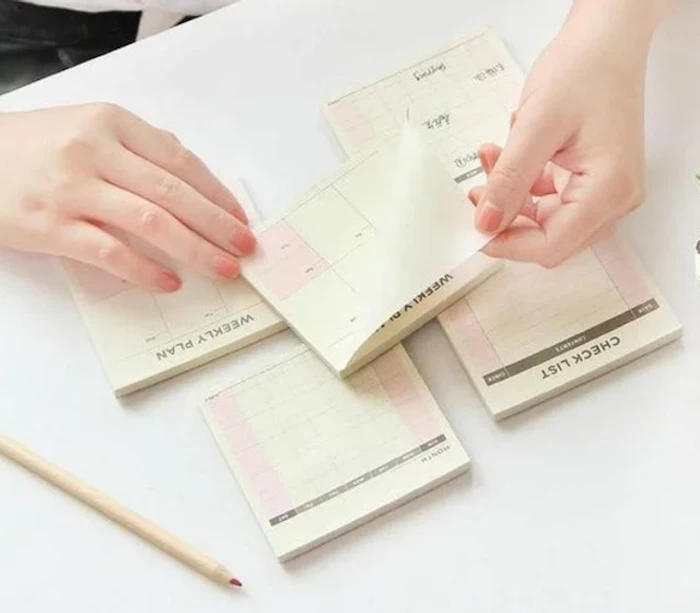 Weekly Monthly Check List Work Plan Square Paper Notebook Translation missing: id.activerecord.decorators.item_part_image/alt