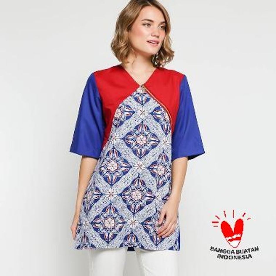Avara Blus Batik Cap Cirebon Motif Bangbiron Atasan Wanita Translation missing: id.activerecord.decorators.item_part_image/alt