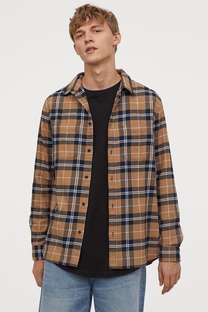 H&M Cotton Flannel Shirt Translation missing: id.activerecord.decorators.item_part_image/alt