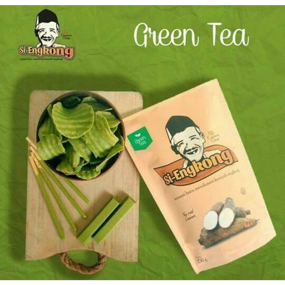 Si-Engkong Keripik Singkong Green Tea Translation missing: id.activerecord.decorators.item_part_image/alt
