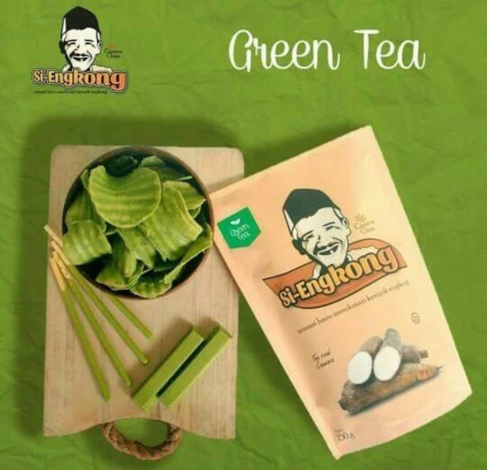 Si-Engkong Keripik Singkong Green Tea Translation missing: id.activerecord.decorators.item_part_image/alt