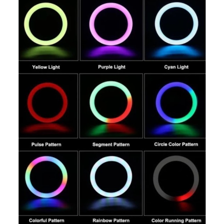 MIXIO Ring Light RGB Rainbow 26 cm + Tripod 2 m Translation missing: id.activerecord.decorators.item_part_image/alt