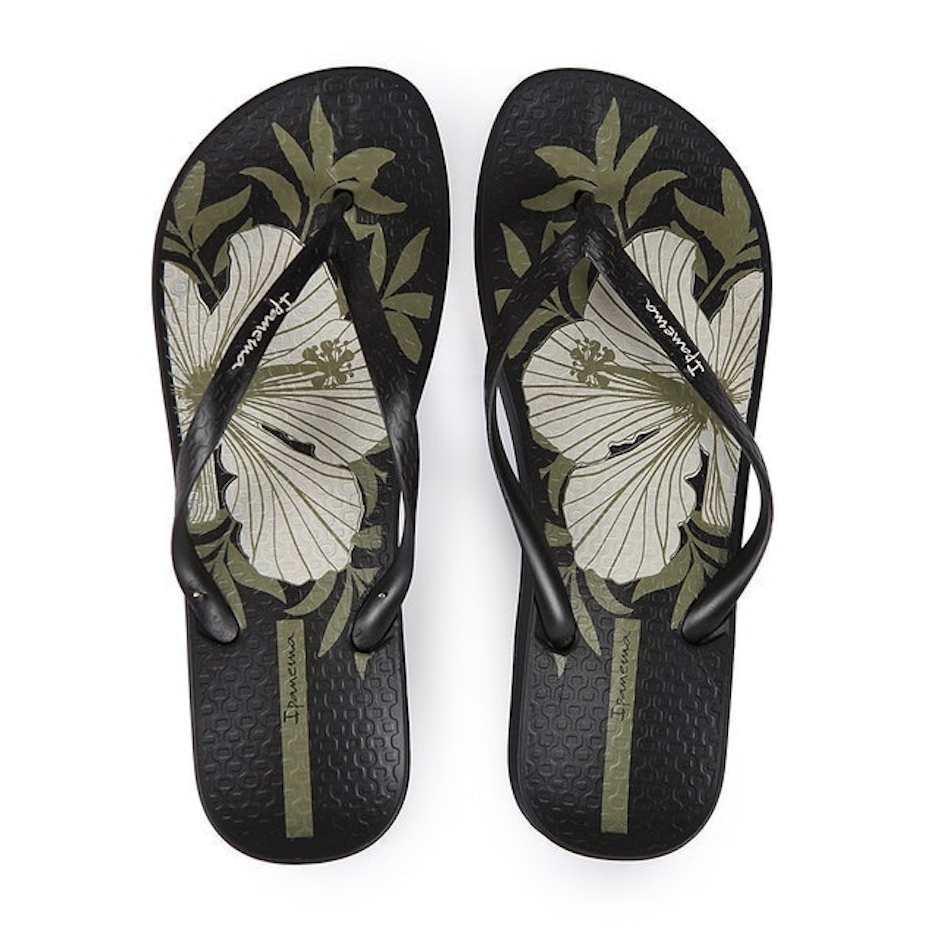 Ipanema Ladies Flip Flop & Sandal Wanita - Anatomica Temas IX Fem Black Translation missing: id.activerecord.decorators.item_part_image/alt